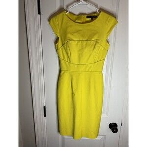 Antonio Melani dress buisness dress yellow size 0 statement